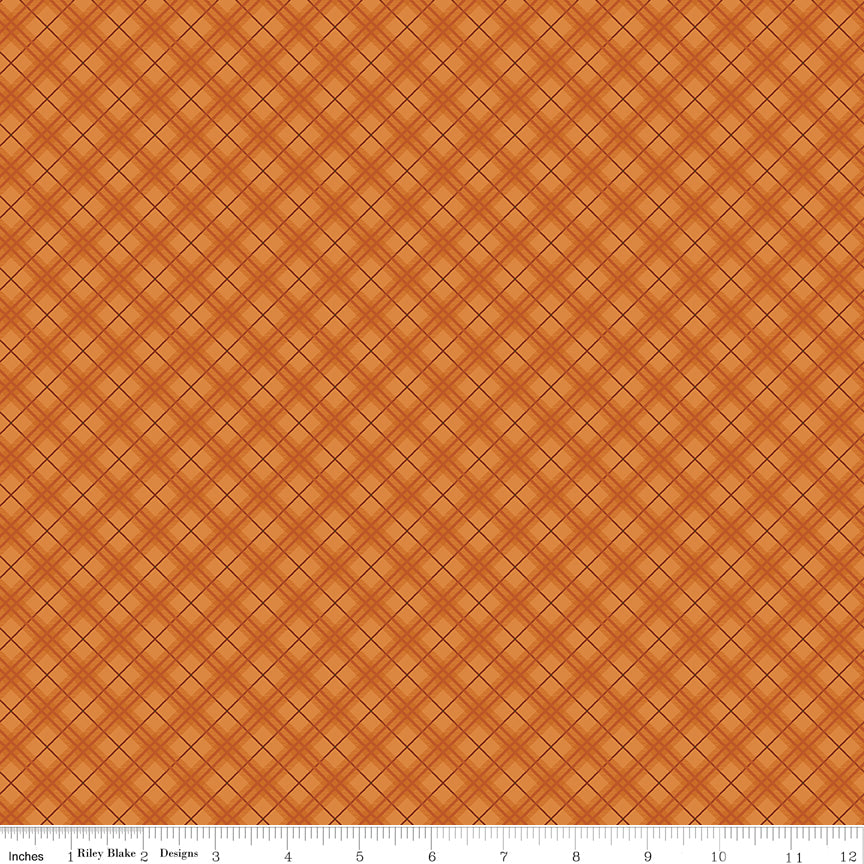 Bountiful Autumn Plaid Yardage by Sandy Gervais for Riley Blake Designs