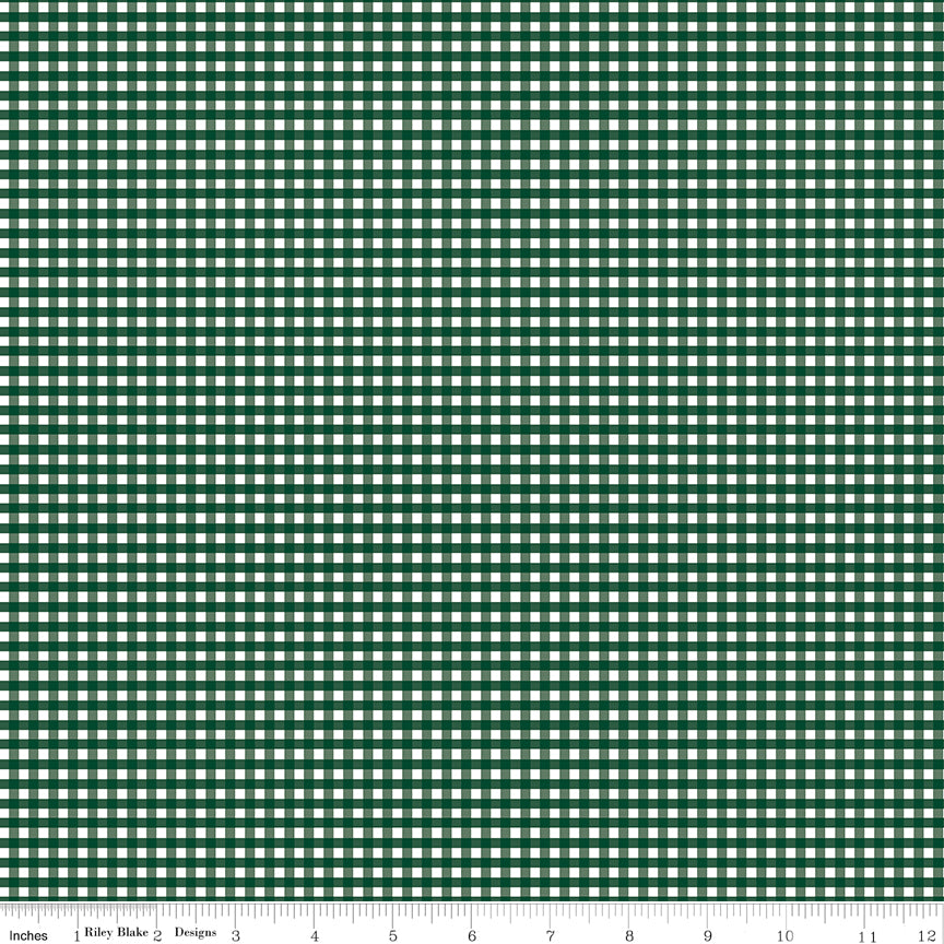 Gingham Christmas 1/8" Gingham Yardage by Riley Blake Designs
