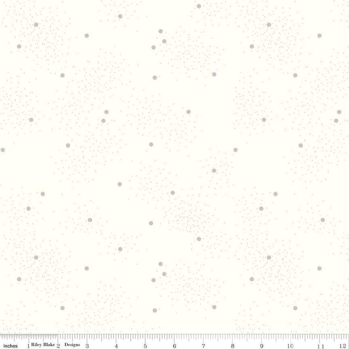 Dainty Daisy Cloud Gray Yardage by Beverly McCullough for Riley Blake Designs