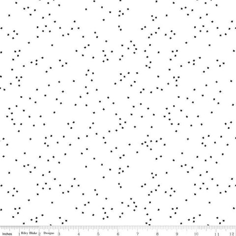 Blossom Black on White Yardage by Christopher Thompson for Riley Blake Designs