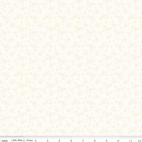 BOLT END 43" Tone-on-Tone Cream Calico Yardage by Riley Blake Designs