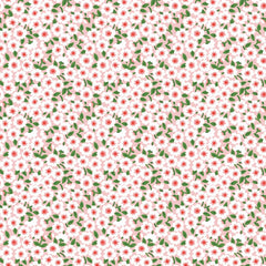 Flower Market Pink Forget Me Nots Yardage by Elea Lutz for Poppie Cotton Fabrics
