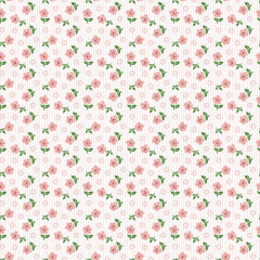 Flower Market Pink Sugar Petals Yardage by Elea Lutz for Poppie Cotton Fabrics