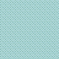 Flower Market Blue Flower Freckles Yardage by Elea Lutz for Poppie Cotton Fabrics