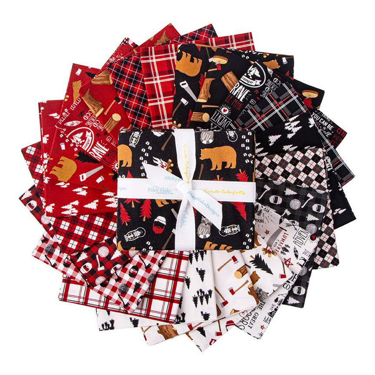 Woodsman Fat Quarter Bundle by Lori Whitlock for Riley Blake Designs