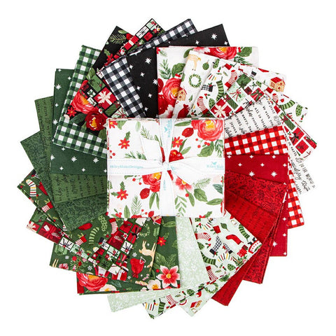 Charming Christmas Fat Quarter Bundle by Kelsey Carlson for Riley Blake Designs