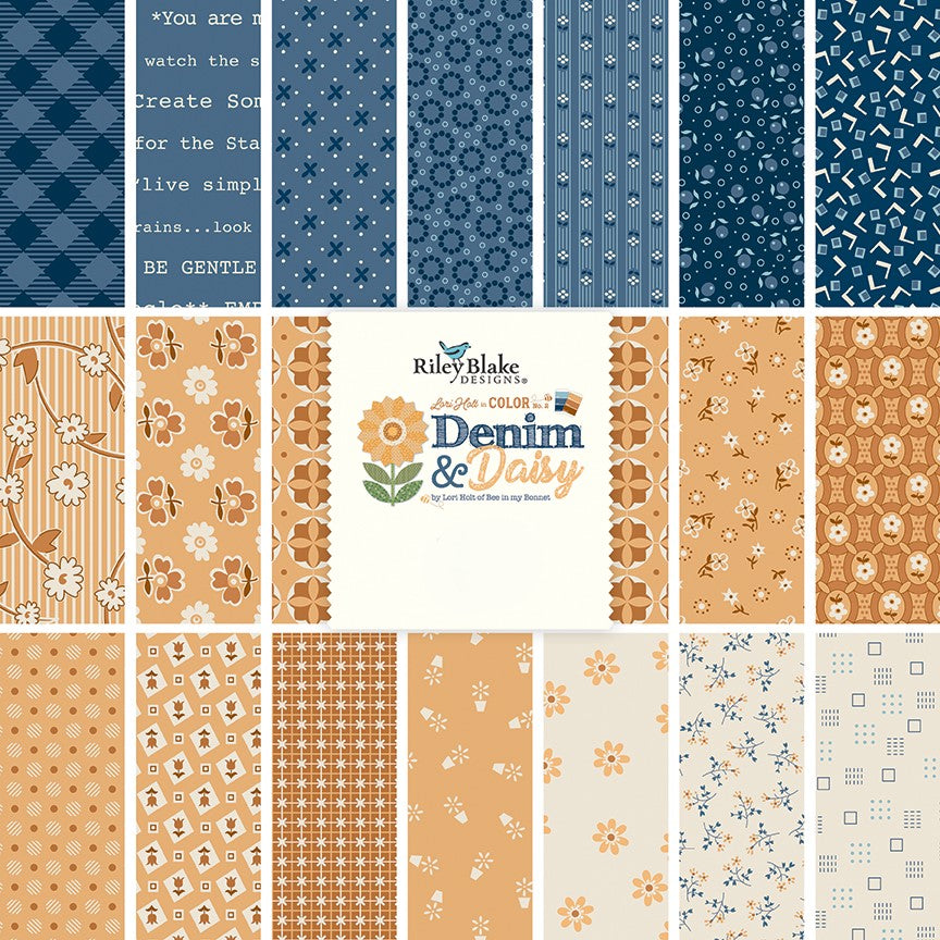Denim & Daisy 5" Stacker by Lori Holt for Riley Blake Designs