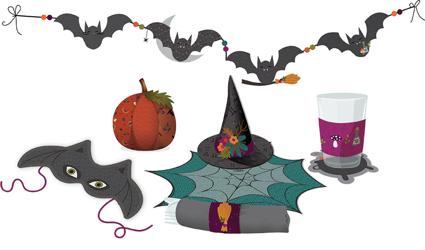 Little Witch Felt Party Panel by Jennifer Long for Riley Blake Designs