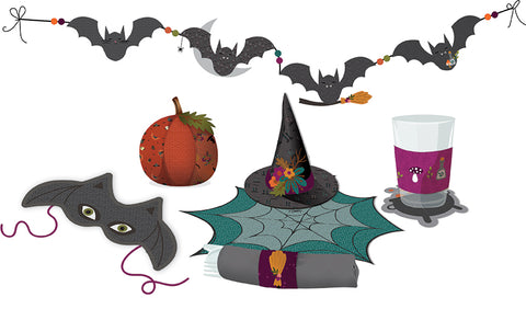 Little Witch Felt Party Panel by Jennifer Long for Riley Blake Designs