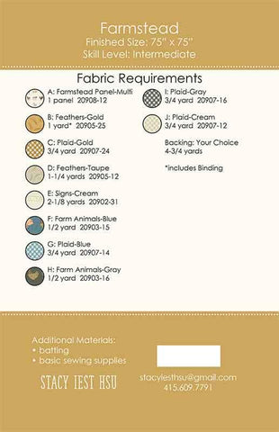 Farmstead Quilt Pattern by Stacy Iest Hsu