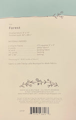 Forest Quilt Pattern by Lella Boutique