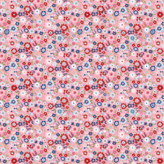 Hip Hip Hooray Liberty Pink Hooray Yardage by Lori Woods for Poppie Cotton Fabrics