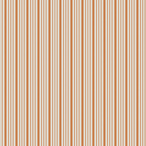 Juniper Ginger Timeless Ticking Yardage by Sharon Holland for Art Gallery Fabrics