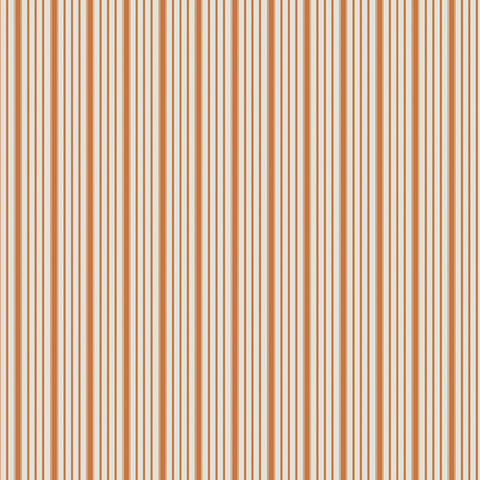 Juniper Ginger Timeless Ticking Yardage by Sharon Holland for Art Gallery Fabrics