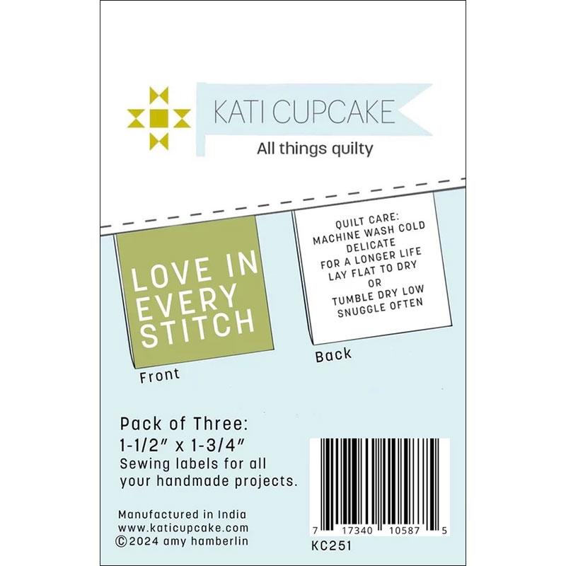 Woven Labels Love Every Stitch by Kati Cupcake