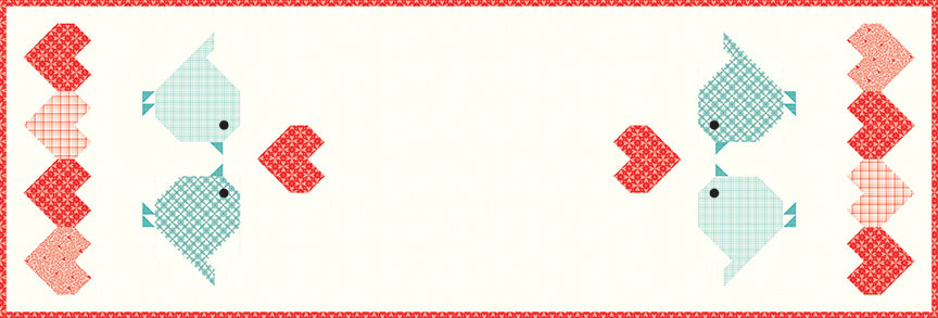 You & Me Heart to Heart Table Runner Kit