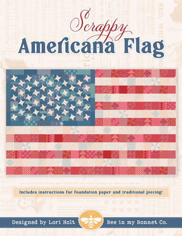Scrappy Americana Flag Quilt Pattern by Lori Holt of Bee in my Bonnet
