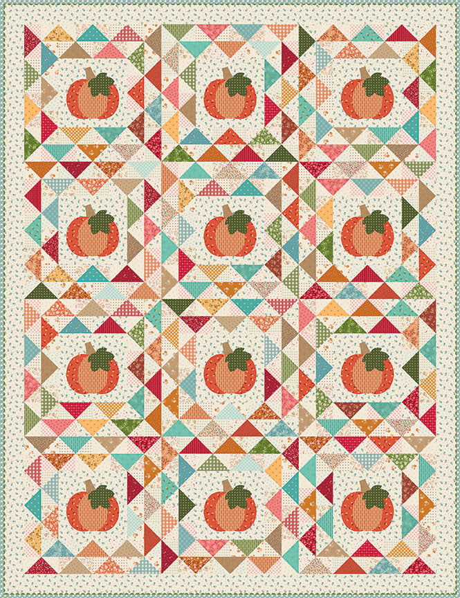 Geese in the Pumpkin Patch Quilt Pattern and Sew Simple Shapes by Lori Holt of Bee in my Bonnet