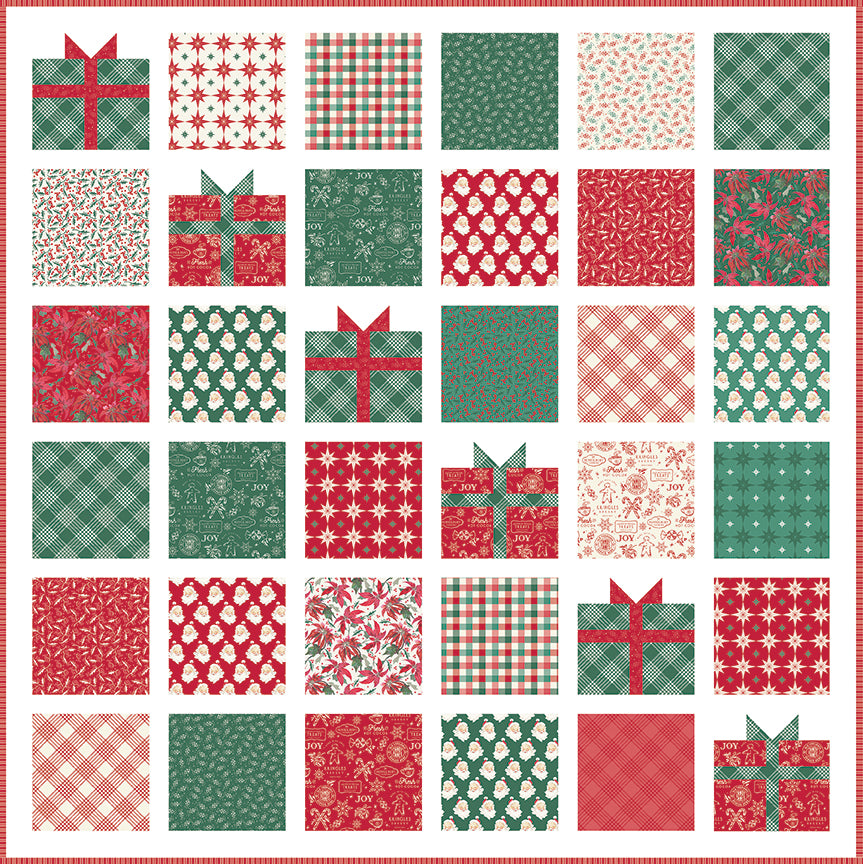 Merry Little Christmas Presently Quilt Kit