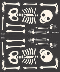 Hey Pumpkin Mr. Bones Jr. Panel by My Mind's Eye for Riley Blake Designs