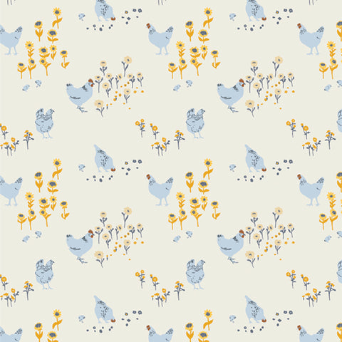 Potager Hens and Chicks Yardage by Sharon Holland for Art Gallery Fabrics