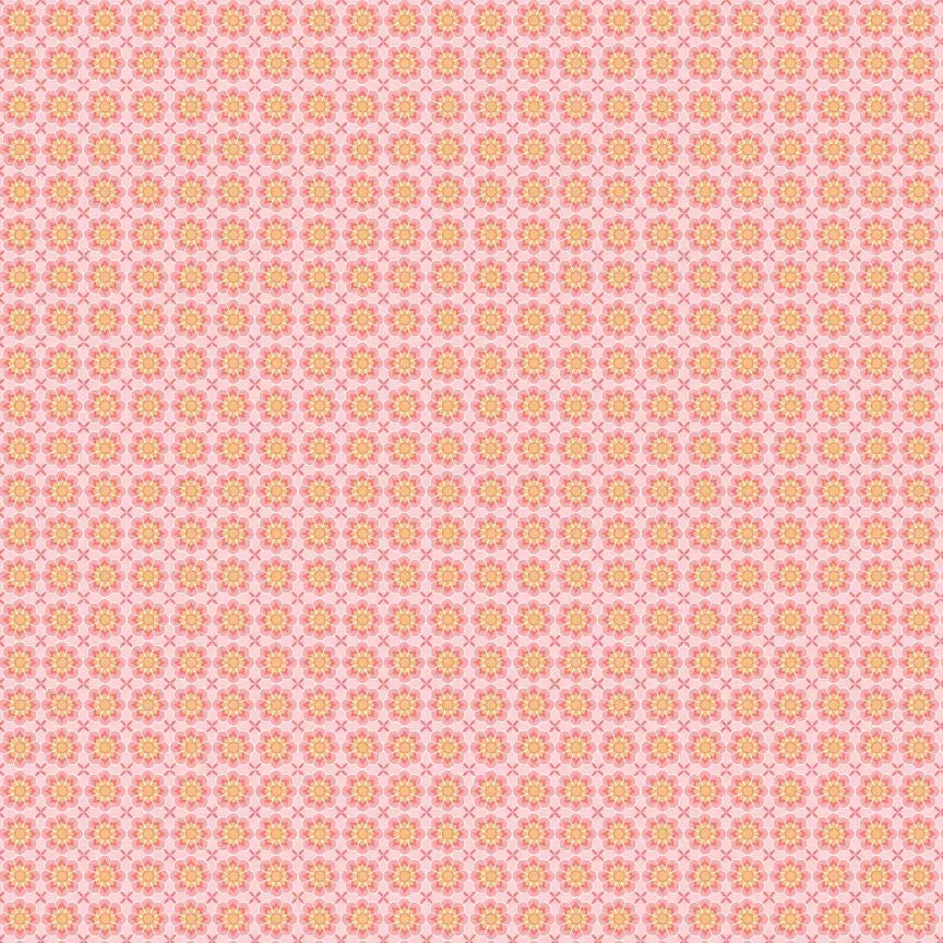 Prairie Sisters Homestead Pink Prairie Apron Yardage by Lori Woods for Poppie Cotton Fabrics