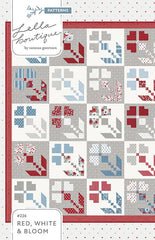 Red, White, & Bloom Quilt Pattern by Lella Boutique