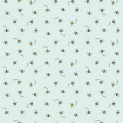 Alphabet City Fog Buzzy Bees Yardage by Dear Stella for Benartex