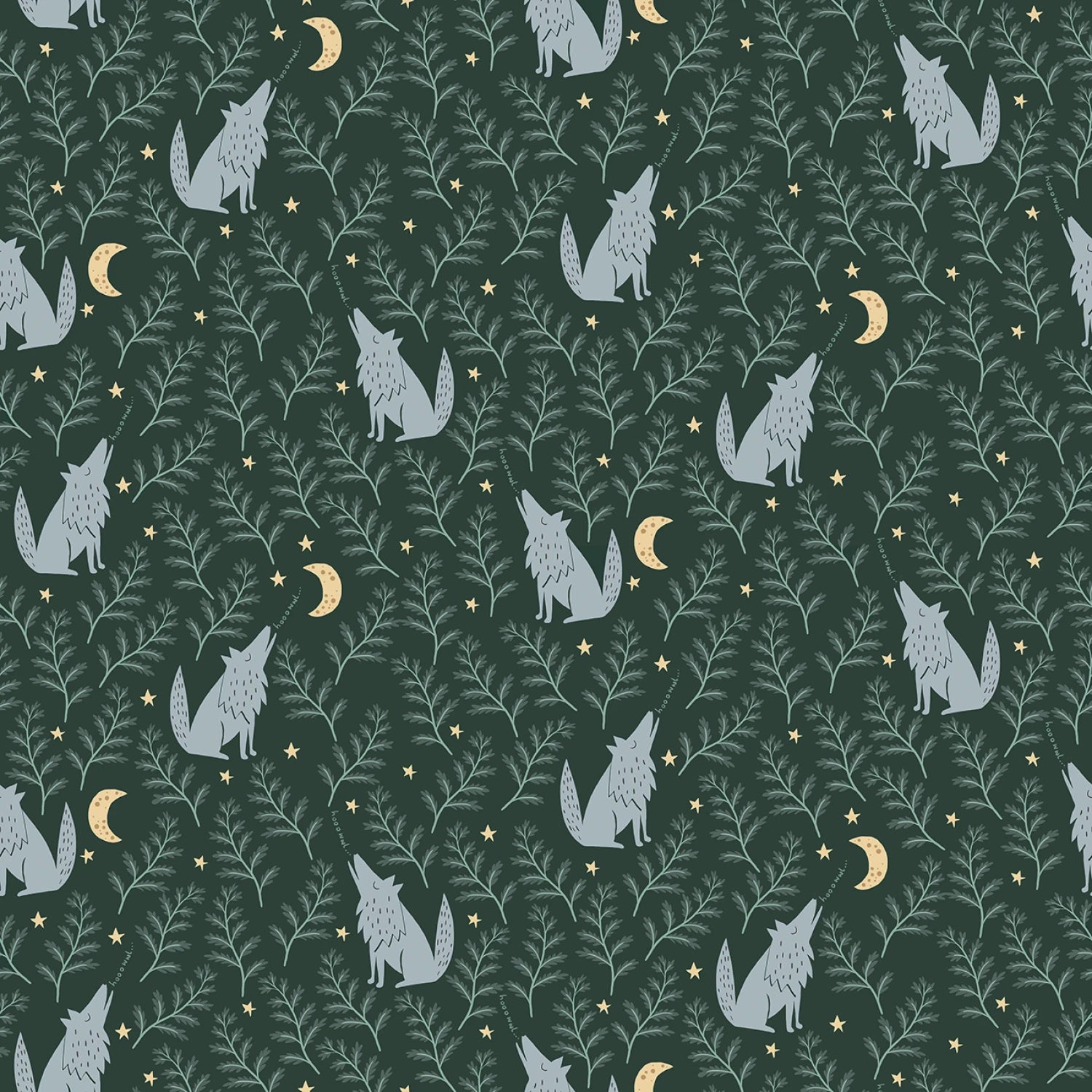 Alphabet City Fossil Howl You Doin? Yardage by Dear Stella for Benartex