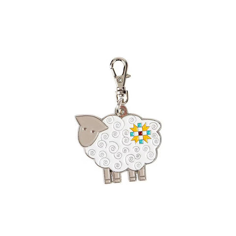 Home Town Sheep Enamel Happy Charm by Lori Holt