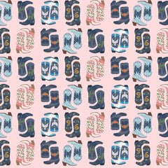 Shimmer Blush Dancing Boots Yardage by Dear Stella for Benartex