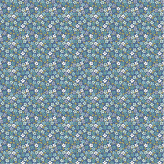 Prairie Sisters Homestead Blue School Frock Yardage by Lori Woods for Poppie Cotton Fabrics