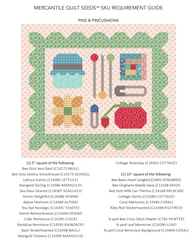 Mercantile Pin & Pincushions Quilt Seeds Pattern by Lori Holt of Bee in my Bonnet