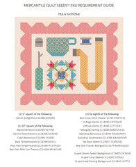 Mercantile Tea & Notions Quilt Seeds Pattern by Lori Holt of Bee in my Bonnet