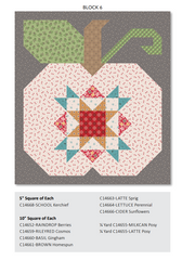 Autumn Quilt Seeds Pumpkin #6 Pattern by Lori Holt of Bee in my Bonnet