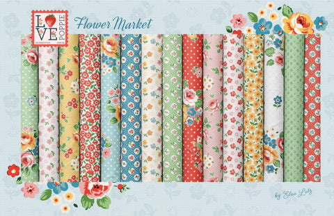 Flower Market 2.5" Strips by Elea Lutz for Poppie Cotton Fabrics