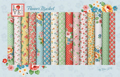 Flower Market 2.5" Strips by Elea Lutz for Poppie Cotton Fabrics
