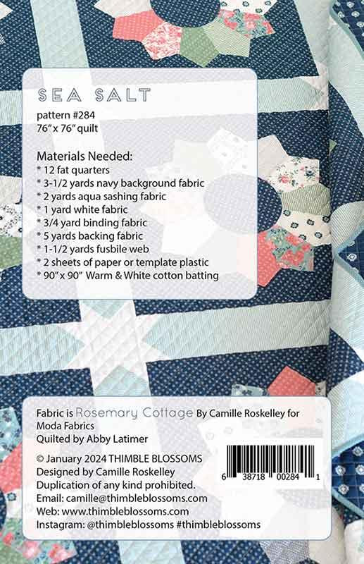 Sea Salt Quilt Pattern by Thimble Blossoms