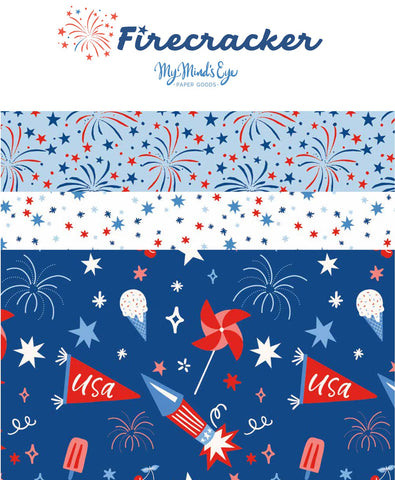 PREORDER Firecracker Fat Quarter Bundle by My Mind's Eye for Riley Blake Designs