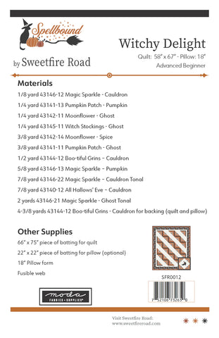 Witchy Delight Quilt Pattern by Sweetfire Road