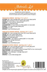 Agatha's Oaks Table Runner & Quilt Pattern by Fig Tree & Co