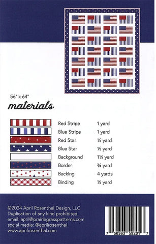American Made Quilt Pattern by Prairie Grass Patterns