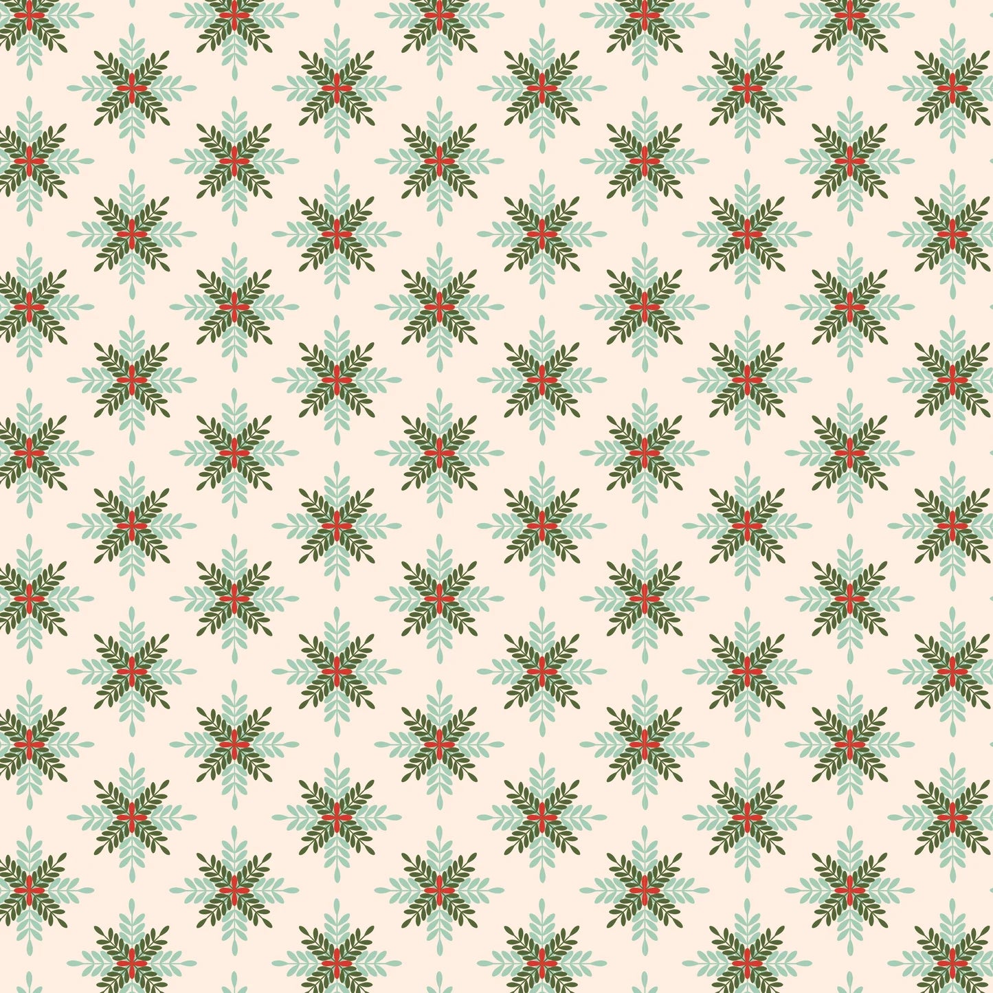 Prairie Christmas Natural A New Star Tree Yardage by Amanda Grace for Poppie Cotton Fabrics