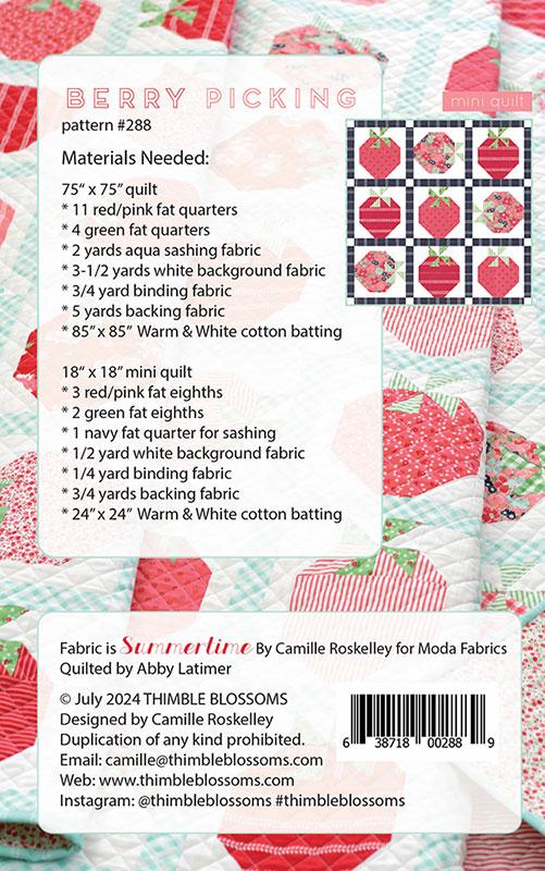 Berry Picking Quilt Pattern by Thimble Blossoms