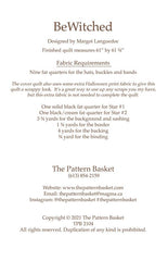 BeWitched Quilt Pattern by The Pattern Basket