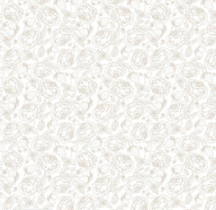 Blooms and Berries Tan Canyon Yardage by Lori Woods for Poppie Cotton Fabrics