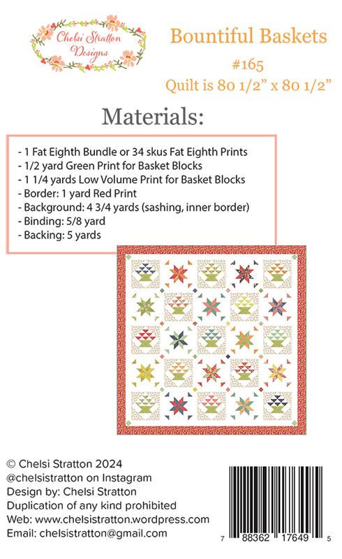 Bountiful Baskets Quilt Pattern by Chelsi Stratton Designs