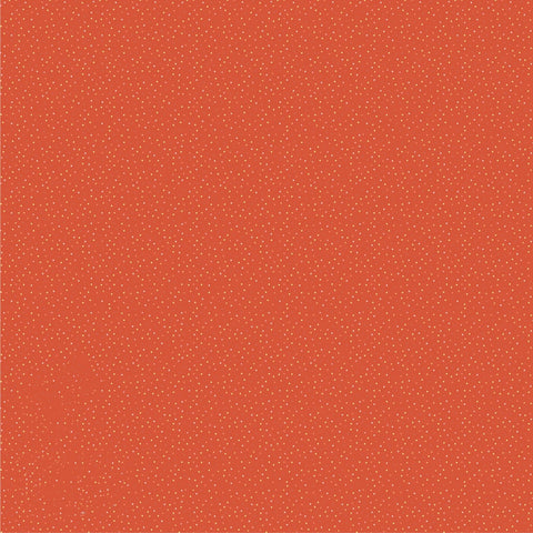 Country Confetti Orange Bell Pepper Yardage by Lori Woods for Poppie Cotton Fabrics