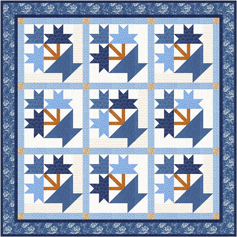 Denim Baskets Quilt Pattern by Fig Tree & Co.