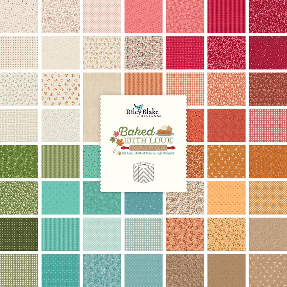 Baked With Love Fat Quarter Bundle by Lori Holt for Riley Blake Designs